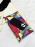 Color Block Envelope Bag