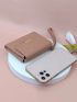 Metal Decor Small Wallet