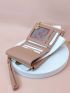 Metal Decor Small Wallet