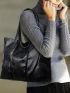 Double Handle Shoulder Tote Bag