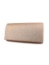 Rhinestone Decor Glitter Flap Envelope Bag