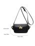 Mini Metal Decor Flap Square Bag
