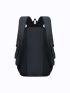 Men Letter Patch Laptop Backpack