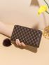 Geometric Pattern Long Wallet