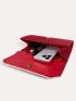 Glitter Pleated Detail Flap Envelope Bag