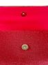 Glitter Pleated Detail Flap Envelope Bag