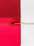 Glitter Pleated Detail Flap Envelope Bag