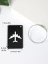 Plane Print Luggage Tag