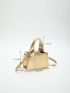 Mini Crocodile Embossed Square Bag