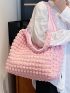 Ruched Shopper Bag