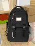 Men Patch Decor Laptop Backpack