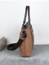Men Patch Detail Briefcase