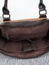 Men Patch Detail Briefcase