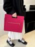 Crocodile Embossed Square Bag