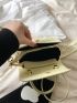 Mini Cartoon Rabbit Decor Flap Saddle Bag