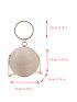 Mini Rhinestone Decor Circle Bag