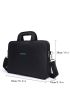 Men Letter Print  Classic Briefcase