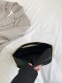 Quilted Metal Decor Flap Square Bag