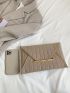 Quilted Metal Decor Flap Square Bag