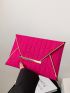 Quilted Metal Decor Flap Square Bag