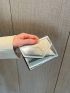 Metallic Flap Small Wallet