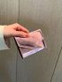 Metallic Flap Small Wallet