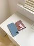 Metallic Flap Small Wallet