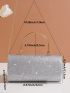 Glitter Flap Square Bag
