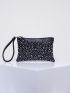 Studded Decor Clutch Bag