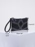 Studded Decor Clutch Bag