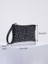 Studded Decor Clutch Bag