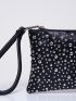 Studded Decor Clutch Bag