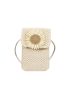Sunflower Decor Flap Straw Phone Wallet