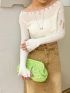 Ruched Design Straw Bag Paper For Vacation