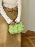 Ruched Design Straw Bag Paper For Vacation
