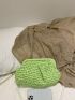 Ruched Design Straw Bag Paper For Vacation