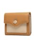 Quilted Pattern Flap Small Wallet