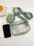 Mini Clear Crossbody Bag With Coin Purse