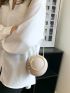 Mini Glitter Rhinestone Decor Circle Bag