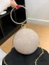 Mini Glitter Rhinestone Decor Circle Bag