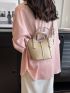 Litchi Embossed Bucket Bag