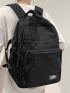 Men Letter Patch Casual Daypack