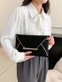 Geometric Pattern Envelope Bag Metal Edge Decor Clutches Bag