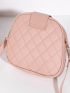 Quilted Embossed Crossbody Bag
