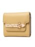 Floral Graphic Metal Decor Small Wallet