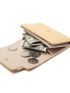 Floral Graphic Metal Decor Small Wallet