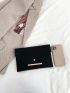 Crocodile Embossed Metal Decor Envelope Bag