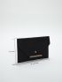 Crocodile Embossed Metal Decor Flap Square Bag