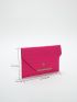 Crocodile Embossed Metal Decor Flap Envelope Bag