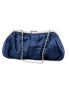 Satin Rhinestone Decor Ruched Bag Clip Top Evening Bag For Party